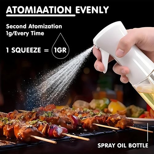 200ml White Kitchen Oil Sprayer Bottle With Free Gifts
