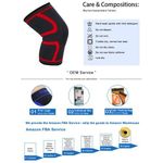 Knee Sleeve Compression Brace Support Wrap SMALL MEDIUM LARGE Black