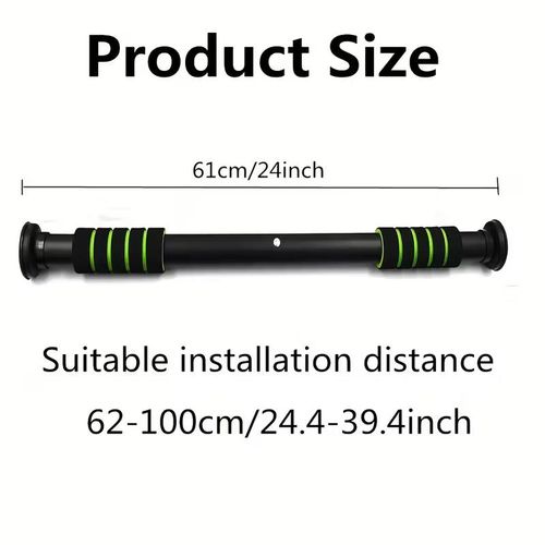 Adjustable door frame hanging rod, indoor wall-mounted horizontal bar fitness equipment, suitable for strength training