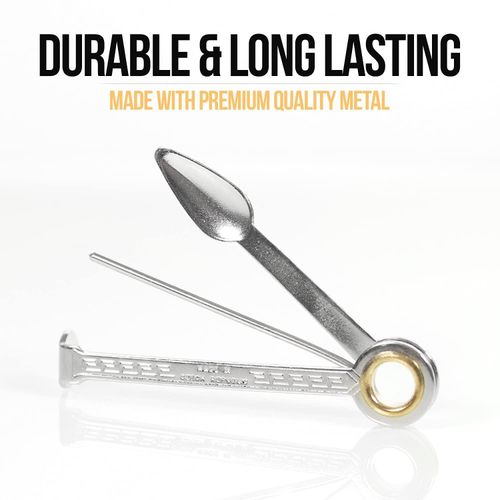 Stainless Steel 3 in 1 Pipe Tool Cleaner - Pipe Reamer Tamper Pokers Tool