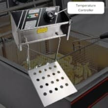 Nunix  Double Tank 6+6LT CHIPS/CHICKEN Stainless Steel double Deep Fryer