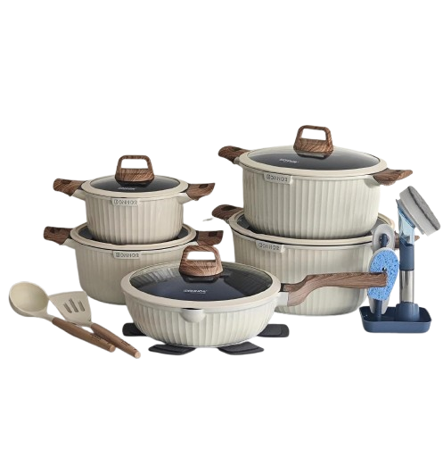 21pcs Donnor Aura Cookware Set(1-4)