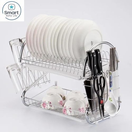 RahaLife 18inch Stainless Steel Dish Rack-2 Tier