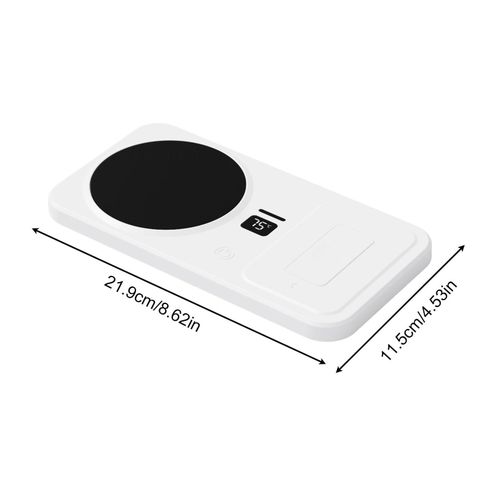 Flushrenic Mug Warmer, 22W Wireless Coffee Cup Heater with Adjustable Settings, Wireless Charging Pad, 3 Temperature Settings, 8-Hour Auto Shut-Off, Power Indicator Light and Wireless Charging Function Coffee/Tea Cup Warmer, Suitable for Home