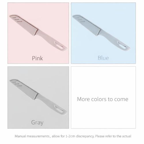 Stainless Steel Paring Knife with Protective Sleeve Green Fruit Vegetable Kitchen Cutter