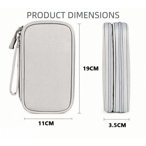 General Data Cable Storage Bags Double Layer Digital Usb Hard Disk Protection Bag Portable Earphone Organizer Digital Gadget Carry Case