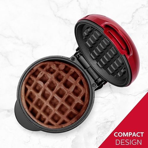Mini Waffle Maker Breakfast Maker-Red