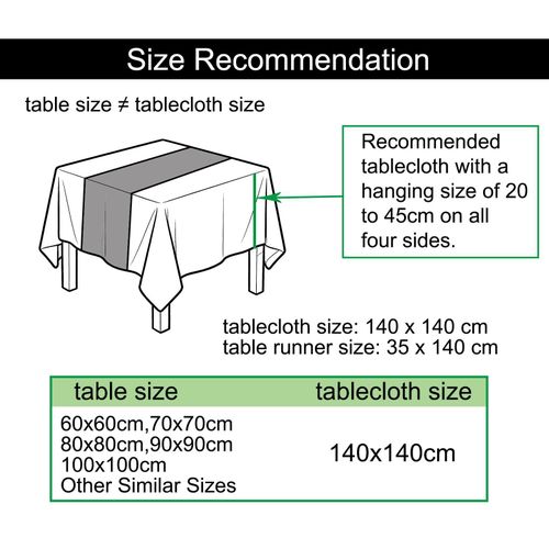 Solid Tablecloth and Table Runner Set, Washable Kitchen Dining Table Decoration for Home Party Decor, Light Orange