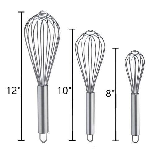 Pureliving Stainless Steel Whisk Set-3PCS