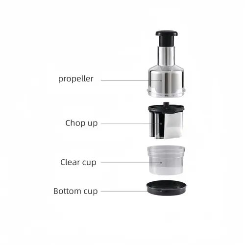 Food Chopper Manual Hand Vegetable Chopper Cutter Dishwasher Safe Slap Onion Chopper for Veggies Onions Garlic Nuts Salads