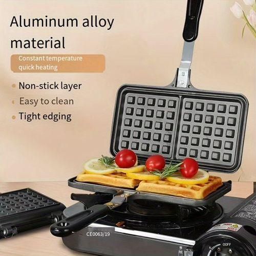 Non-stick Waffle Pan, Waffle Maker Breakfast Pan With Heat-proof Handle
