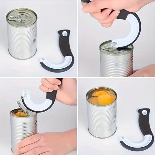Easy Open Ring Pull Can Opener - Pop Top Tab Puller - Simple Tool for Soda Tabs, Lid Lifter, Tin Can, Ideal for Protecting Nails and Folks with Joint Pain or Arthritis