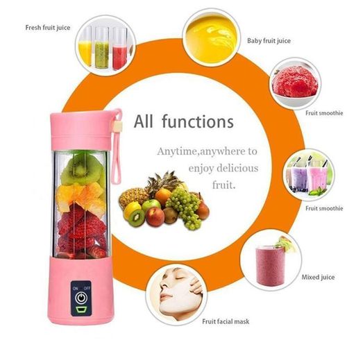 VIC 380ml - Portable Blender Bottle Juice Mixer - Rechargeable - Green