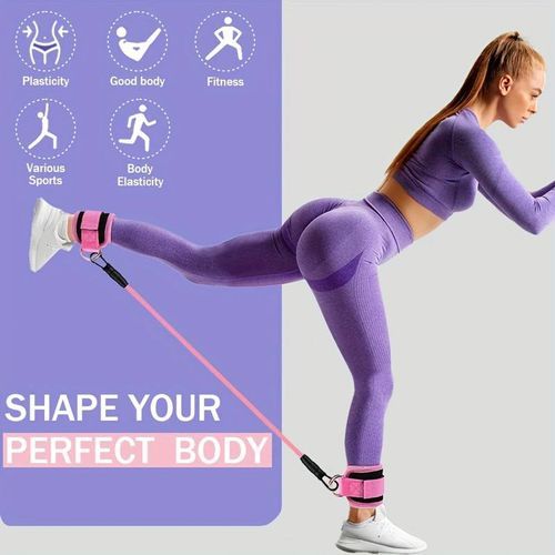 5pcs Fitness Elastic Bands, Ankle Straps, Resistance Bands for Legs/Hip