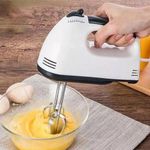 ElectroMate 260W Electric Hand Mixer – 7-Speed Egg Beater &amp; Whisk for Dough, Cream, Cake