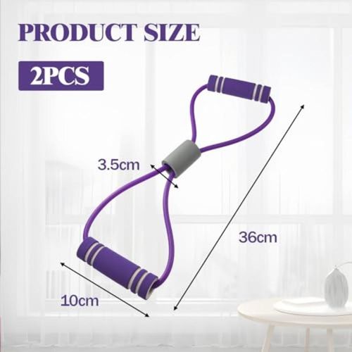 2 Pcs Resistance Band - Full Body Workout for Home &amp; Gym