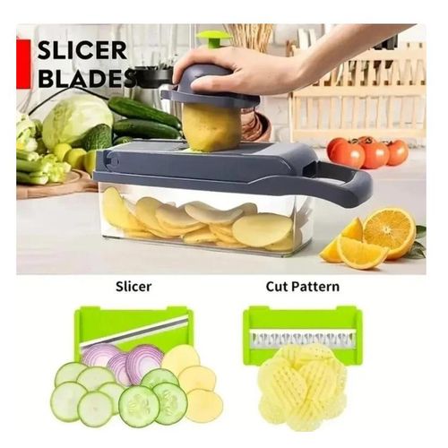 16 in 1 Multifunctional Vegetable Cutter Vegetable Chopper Mandoline Slicer Vegetable Slicer Grater Set