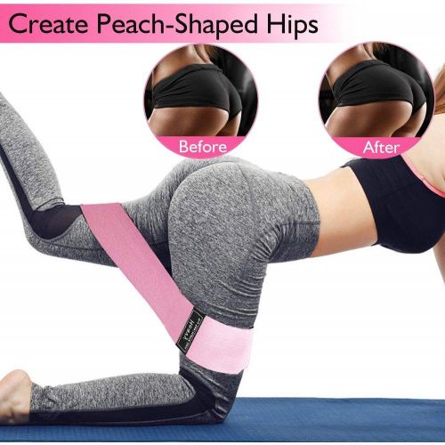 3 Pack Resistance Exercise Band//Yoga Pilates Fitness Sports