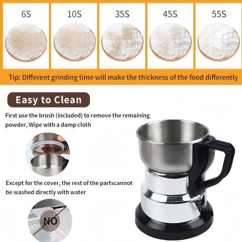 Electric Coffee &amp; Spice Grinder with Stainless Steel Blades
