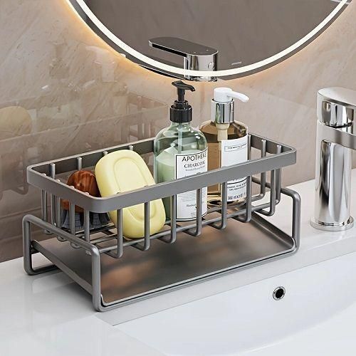 Kitchen Sink Drain Rack  Dishcloth Towel Rack Filter Basket