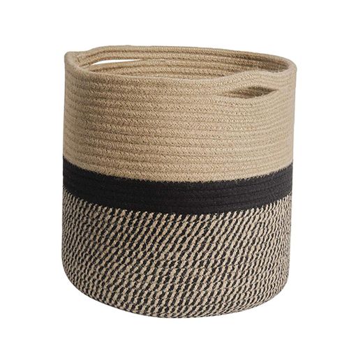 Storage Basket Flower Pot Cover Modern Home Decor Black