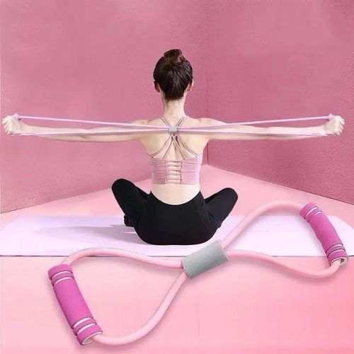 Resistance Bands Elastic Fitness Pulling Rope Chest Expander Yoga Rubber Tension Band for Abdomen Waist Arm Leg Stretching Fitness Training Exercise Bands