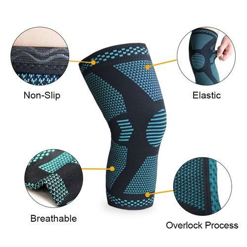 Knee Sleeve Compression Brace Support Wrap SMALL MEDIUM LARGE Black