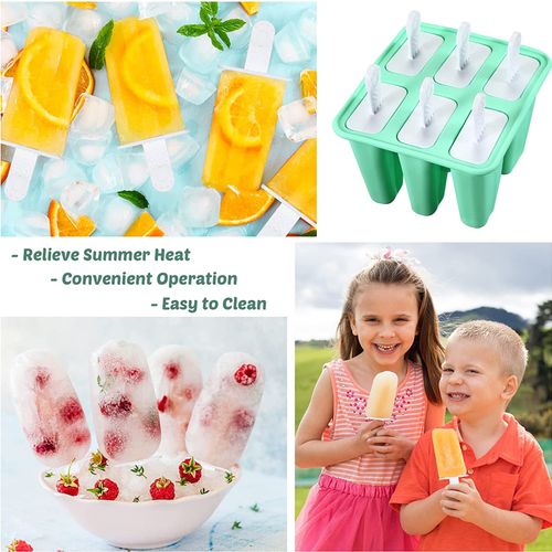 Homemade Popsicle Mould With Silicone Funnel And Cleaning Brush