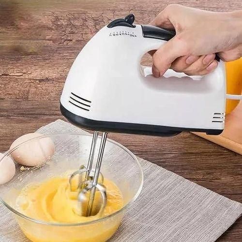 ElectroMate 260W Electric Hand Mixer – 7-Speed Egg Beater &amp; Whisk for Dough, Cream, Cake