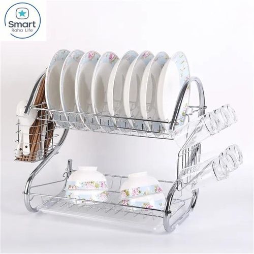 Smartraha life RahaLife 20nch Stainless Steel Dish Rack-2 Tier