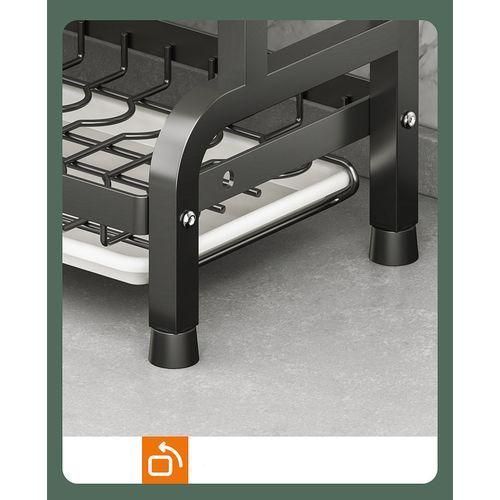 cloudoon Cloudoon Dish Drainer 2 Tier Large Dish Drying Rack Plate Storage Rack