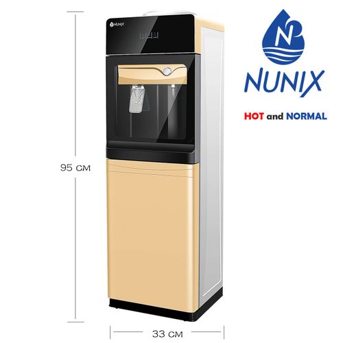 Nunix Free Standing Hot &amp; Normal Water Dispenser With Glass Door
