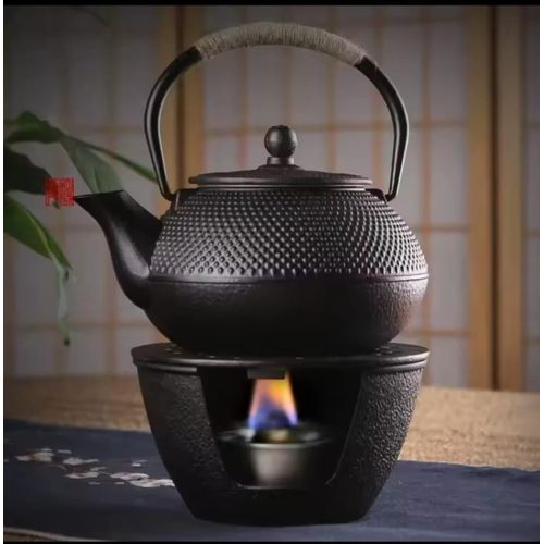 *Cast Iron Set Teapot Japanese Tea Tetsubin Pot Kettle Enamel Fu Kung Infusers Metal With Strainer Net Filter