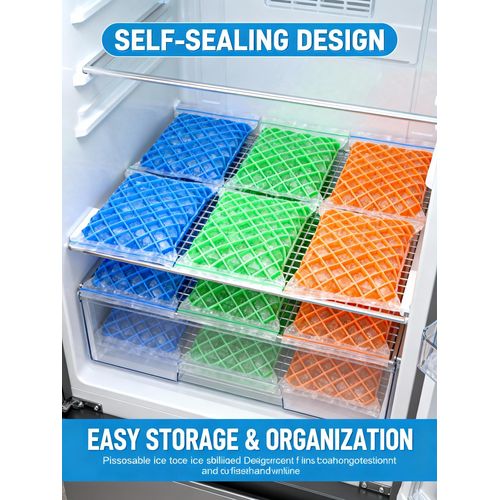 Disposable Self-Sealing Ice Cube Trays  BPA-Free PE Ice Molds