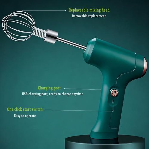 Home milk mixer, wireless multifunctional cr-eam frother, small milk frother, cake baking and egg beater