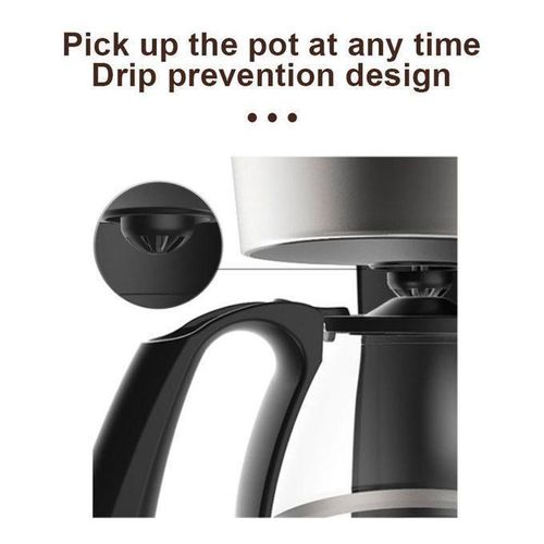 Sokany Hot Sale 650W 750ml Coffee Maker/Coffee Machine 6 Cup, With Glass Carafe And Drip Stop Mechanism To Avoid Spillage And Dishwasher Safe, For Drip Coffee And Expresso Black