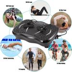Vibration Plate Exercise Machine – Whole Body Fitness Platform for Weight Loss, Recovery &amp; Circulation,Home Workout Trainer with LED Display &amp; Remote -150kg