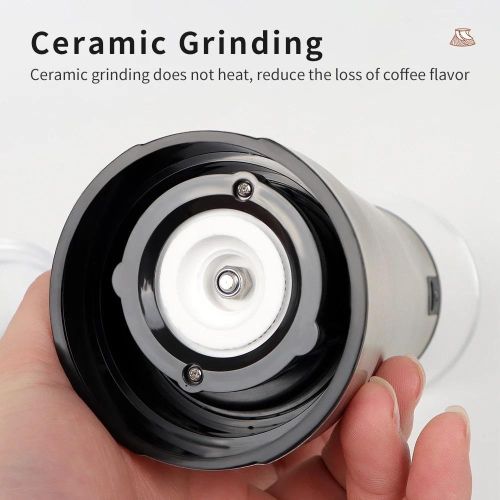Premium Stainless Steel Electric Coffee Grinder – Adjustable 5-Speed Grind Settings
