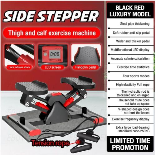 V Shape Fitness Stepper Exercising Machine With Resistant Band