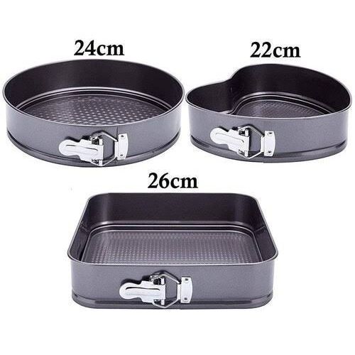 A Set Of 4 Different Shapes Of Baking Tin