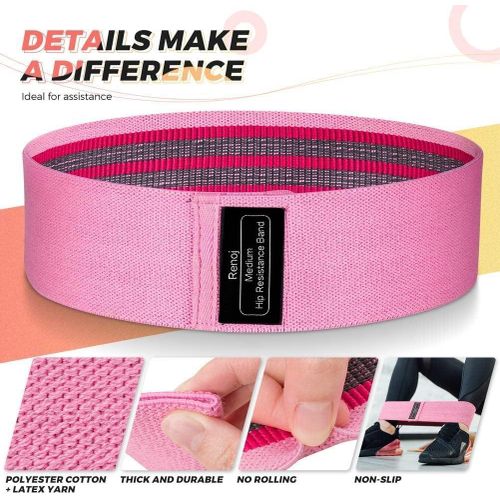 Buttocks training, yoga ring resistance band (3 sets, 3 resistances)