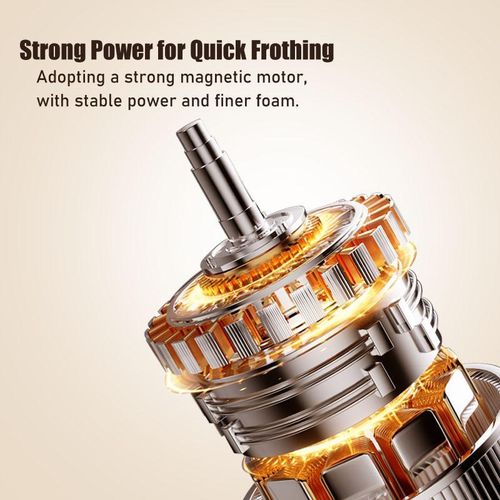 3-Speed Wireless Charging Milk Frother, Coffee Mixer &amp; Egg Beater