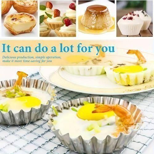 20pcs Egg Tart Molds, Multi-Function Cake Molds, Cupcake Molds, Baking Tools