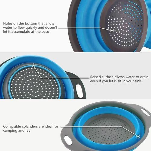3pcs Retractable Foldable Vegetable Washing Basket
