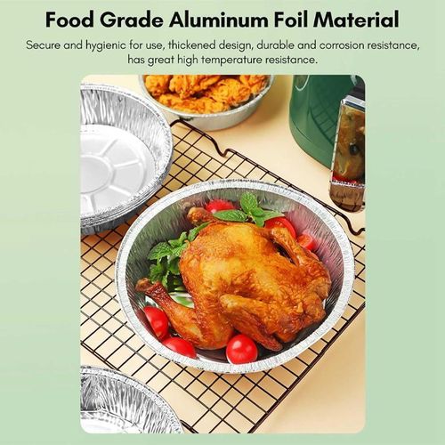 55 Pack Disposable Aluminum Pans for Baking, Roasting &amp; Reheating