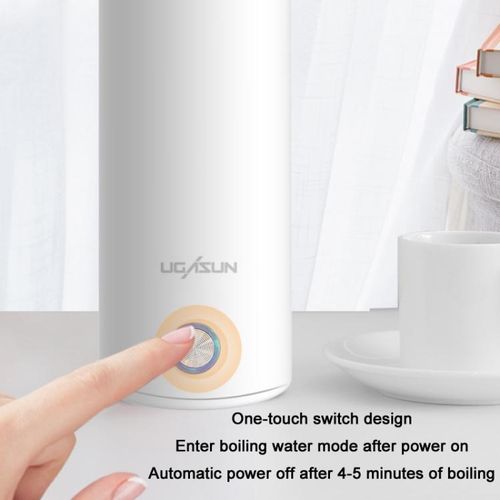 UGASUN Portable Electric Heated Cup, Color: EU Plug (Withe)