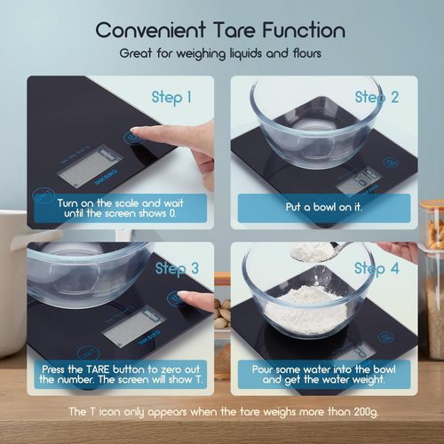 Inkbird Bluetooth Digital Kitchen Scale Smart Food Scale for Fitness Cooking