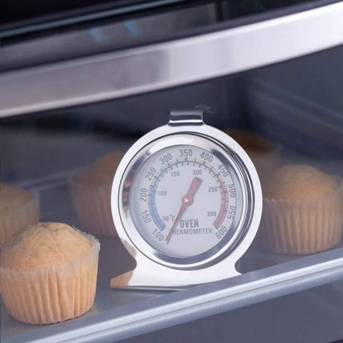 Large Dial Oven Thermometer 100-600°F/50-300°C, for Gas &amp; Electric Ovens, Baking, Grilling, Smoking