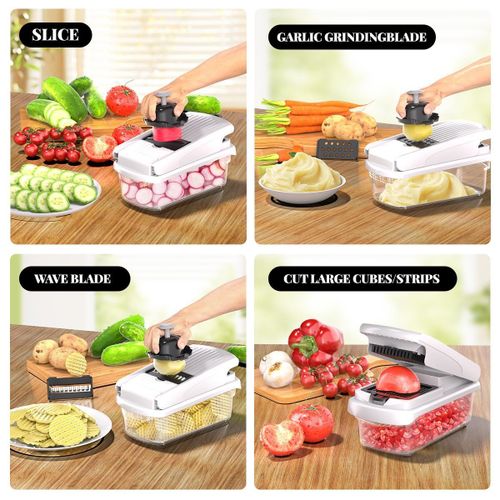 15 in 1 multifunctional vegetable cutter, kitchen vegetable chopper, potato slicer