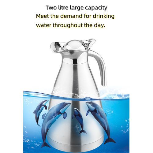Unbreakable Stainless Hot Cold Water Flask Thermos Vacuum 2L